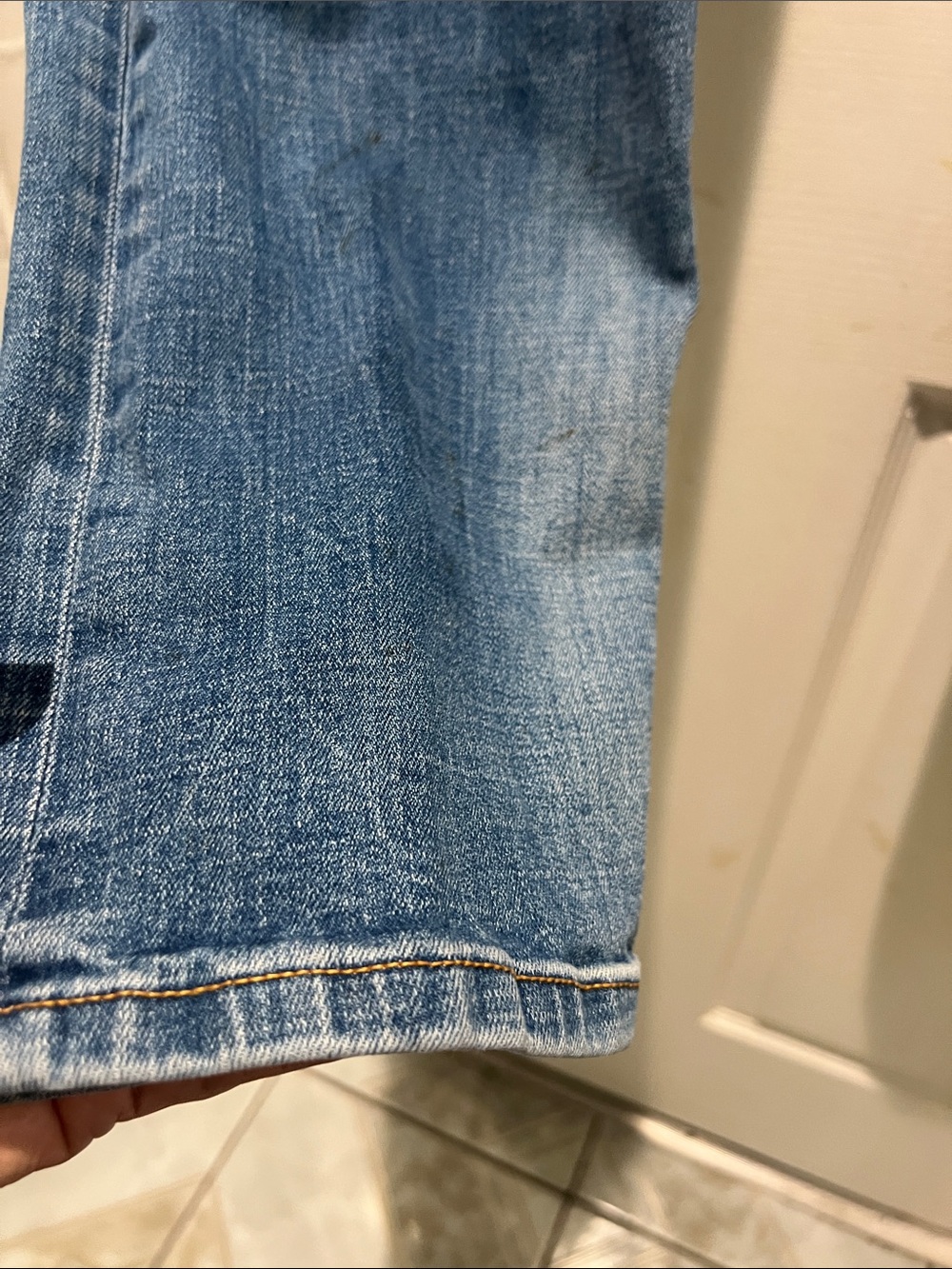 Scotch & Soda Light Blue Ralston Skinny Jeans with Distressed Detail - Picture 8 of 16